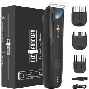 Body Hair Trimmer for Men, with LED Light, Rechargeable Body Groomer